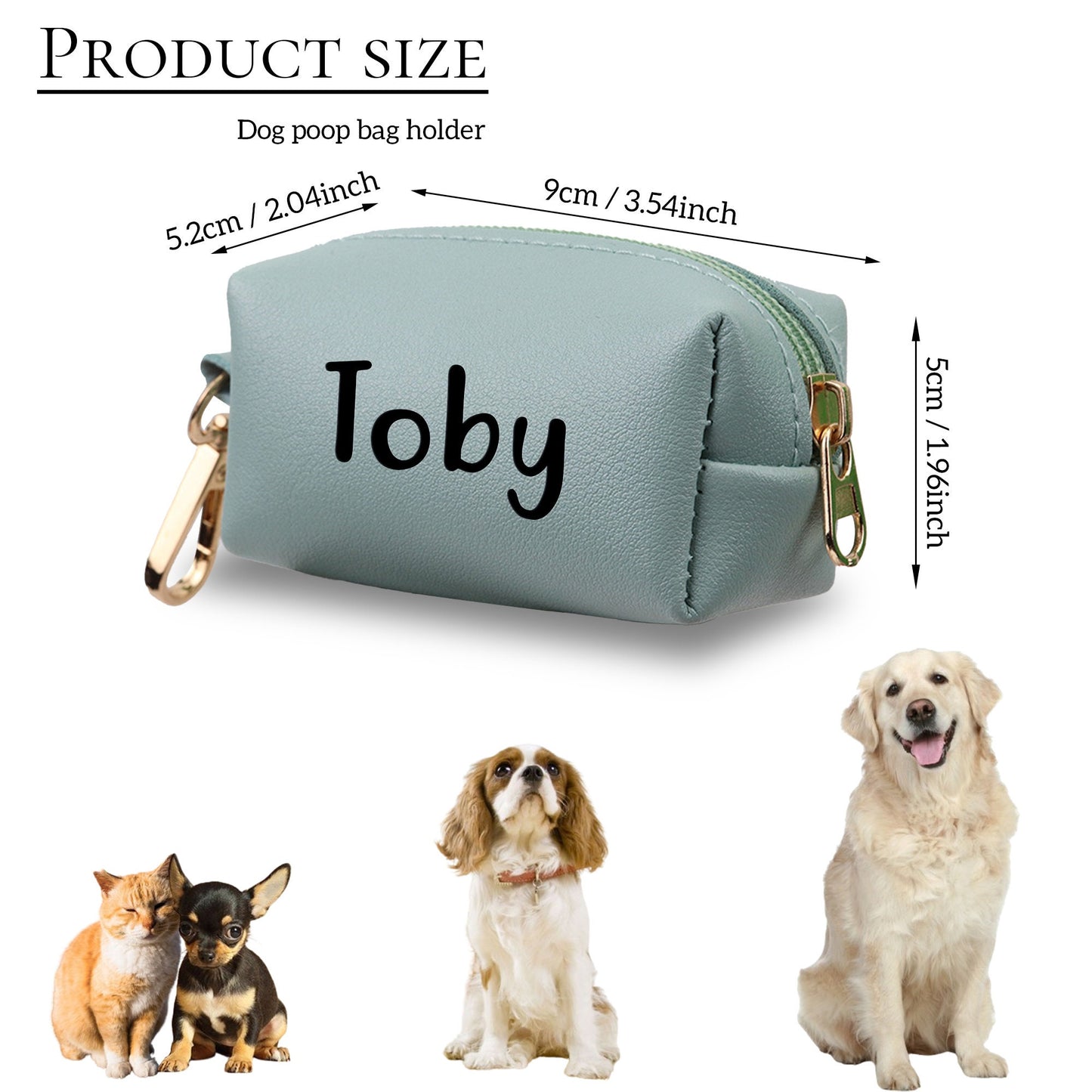 Custom Dog Poop Bag Holder, Pet Poop Bag Dispenser, Dog Dispenser Carrier Holder, Waste Puppy Pick Up Travel Bags, Personalised Pet Gifts