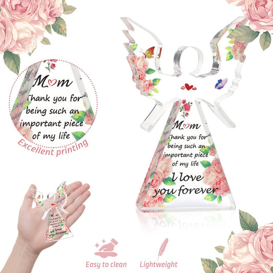 Angel Acrylic Block - Angel Art - Free Standing Acrylic Block - Mothers Day Gift - Gift for Mom - Birthday Gift - Acrylic Ornament - Decor