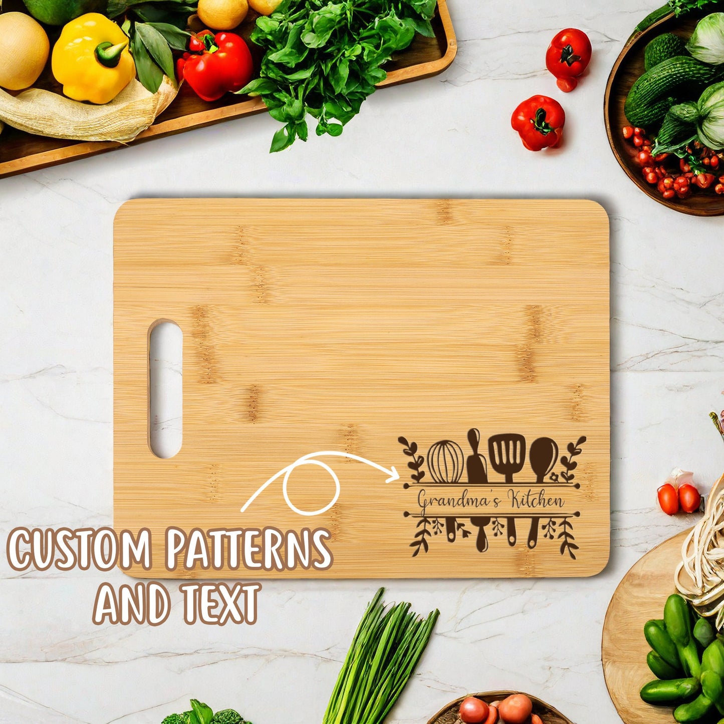 Custom Bamboo Board, Engraved Cutting Board, Portable Chopping Board, Custom Cutting Board, Personalized Wedding Gift, Anniversary Gift