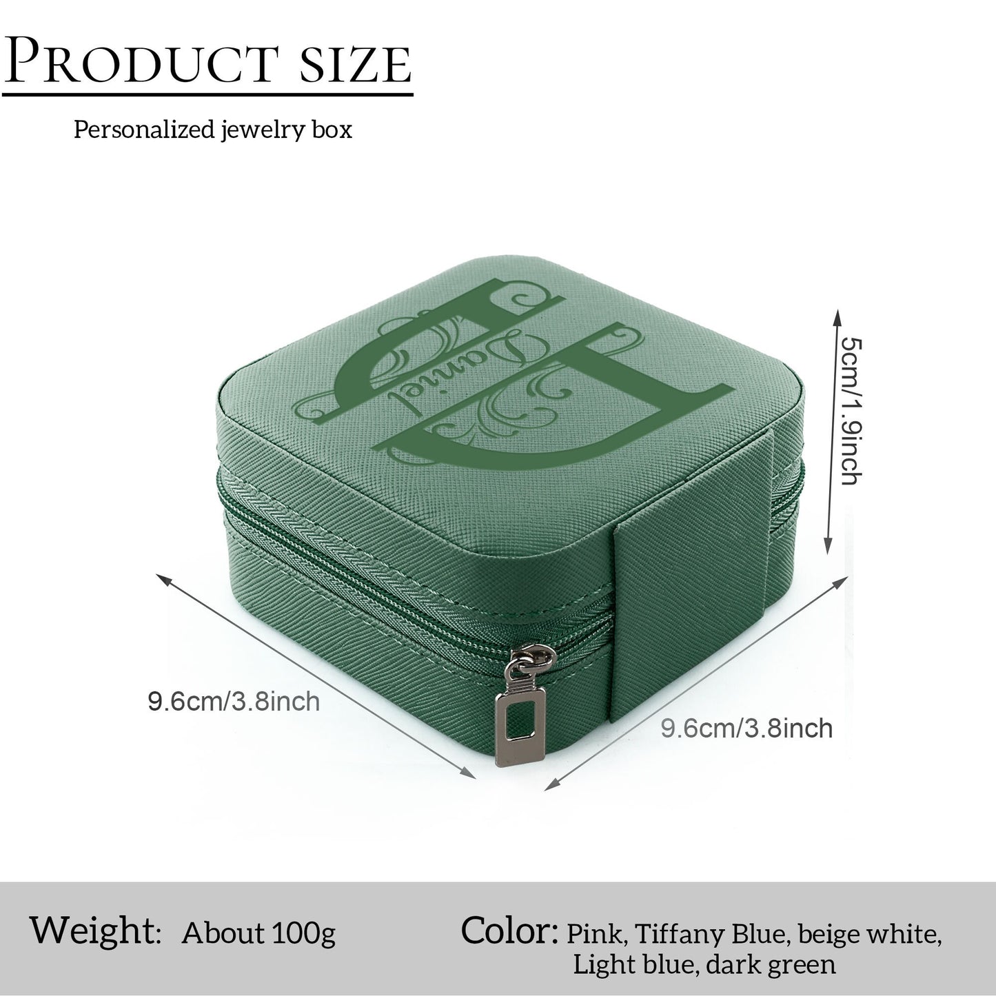 Travel Jewelry Box, Personalized Jewelry Organizer, Engraved Text Jewelry Box, Custom Jewelry Case, Wedding Bridesmaid Gift, Birthday Gift