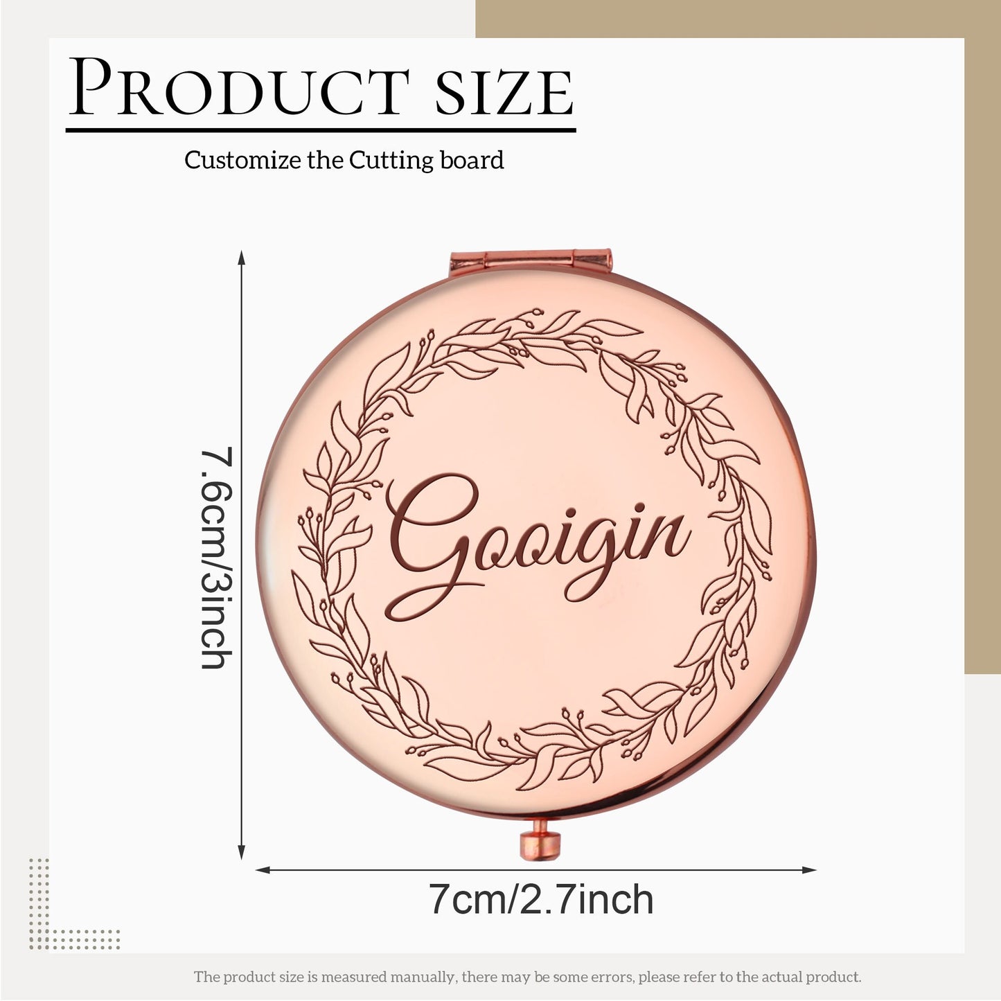 Custom Engraved Compact Mirror, Personalized Make Up Mirror, Exquisite Pocket Mirror, Bridesmaid Proposals Gifts, Birthday Gifts for Bestie