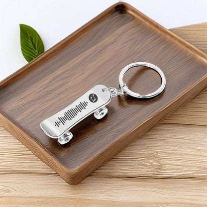 Custom Skateboard Music Keychain, Your Song, Uniquely Yours, Personalized Scannable Music Keychain, Gift Ideas for Anyone/Any Occasion