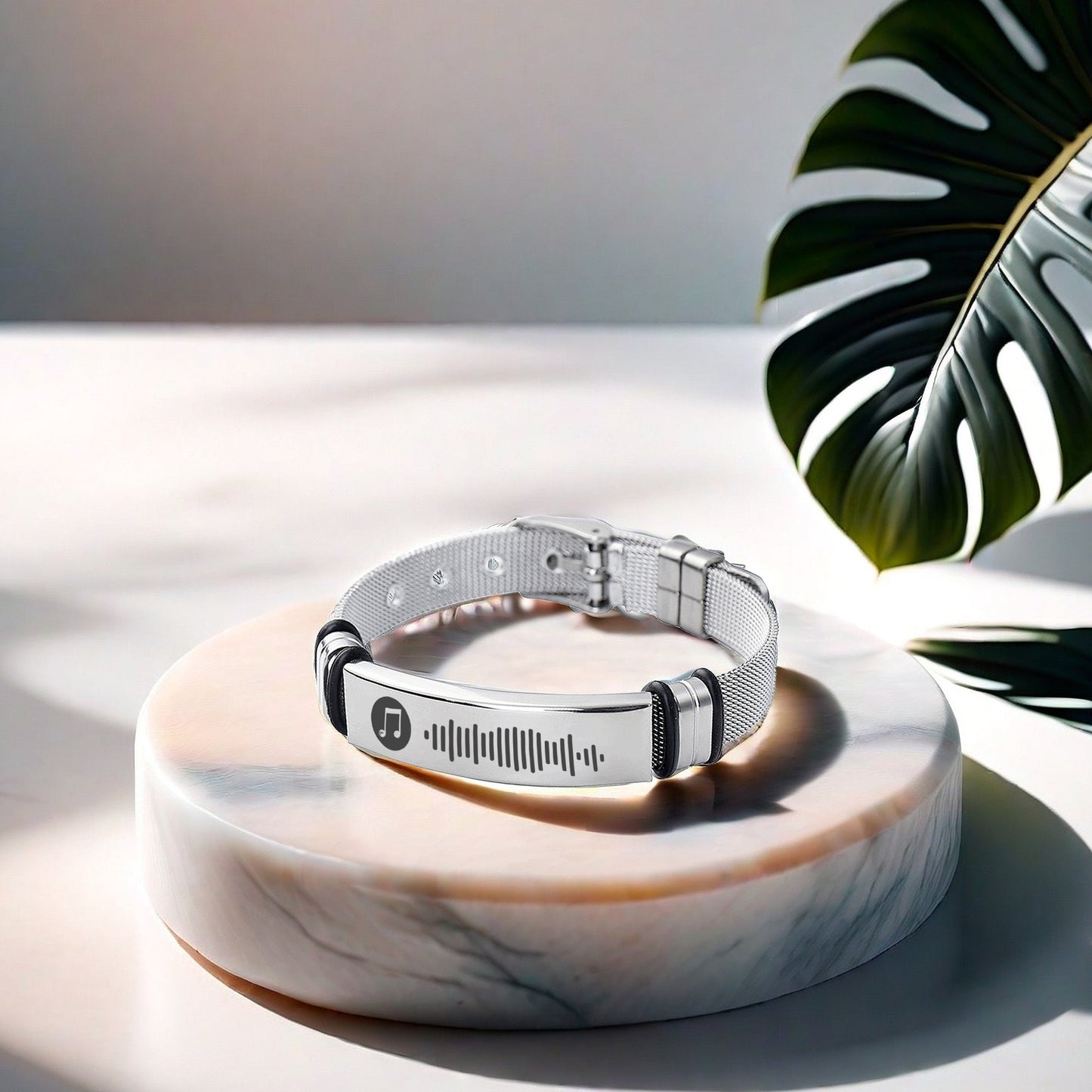 Custom Song Bracelet, Personalized Music Jewelry for Him