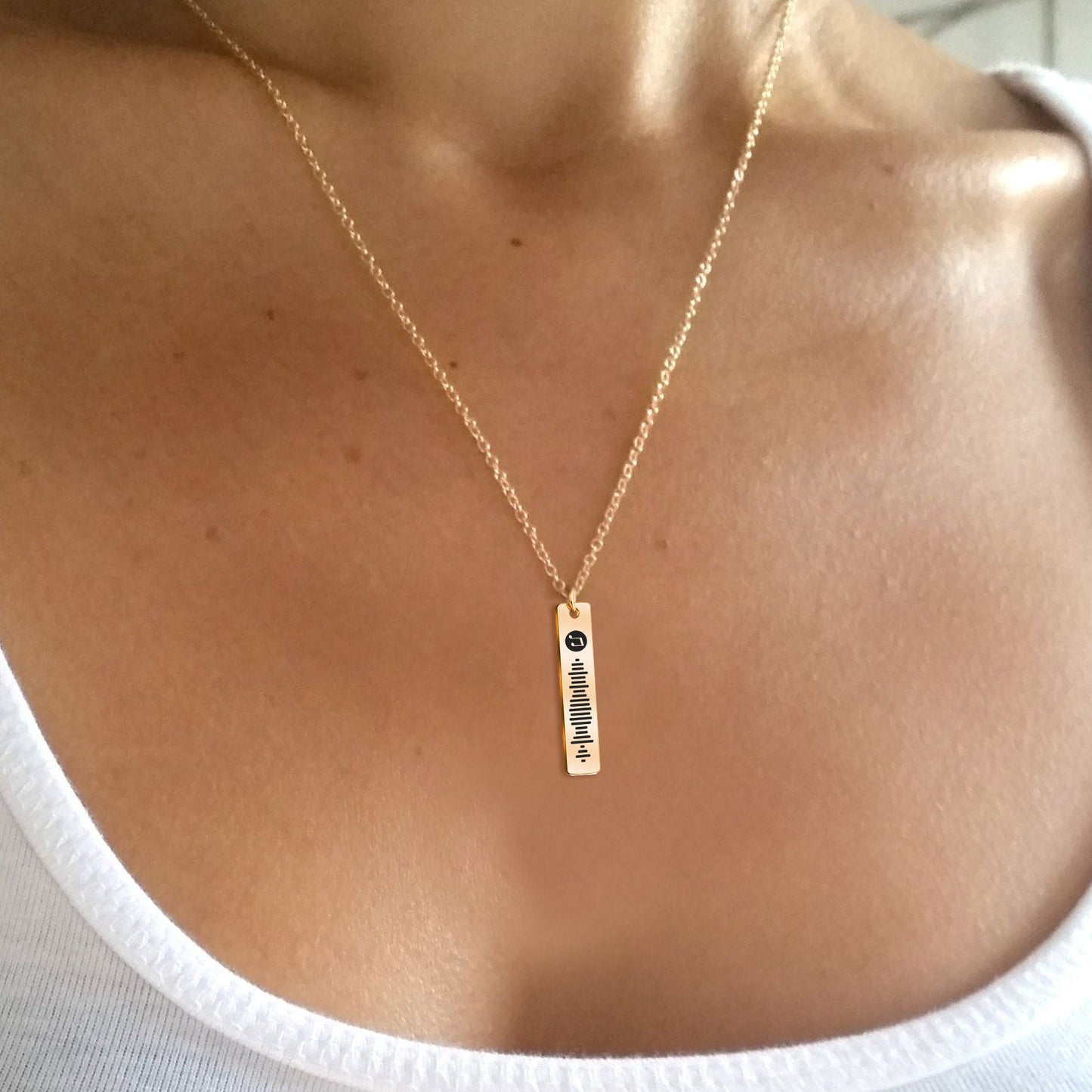 Custom Music Necklace Pendent, Your Song, Uniquely Yours, Personalized Scannable Music Necklace, Gift Ideas for Anyone/Any Occasion
