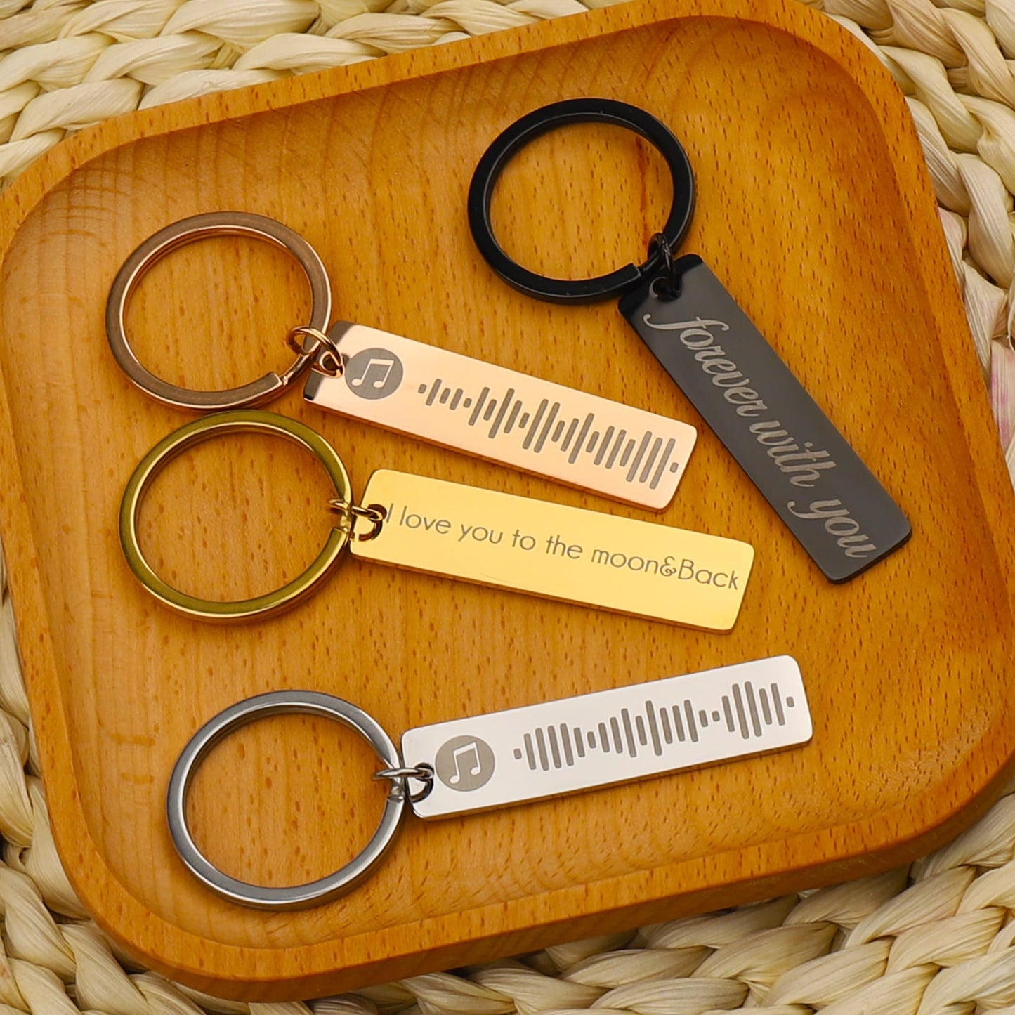 Custom Music Keychain, Your Song, Uniquely Yours, Personalized Scannable Music Keychain, Gift Ideas for Anyone/Any Occasion