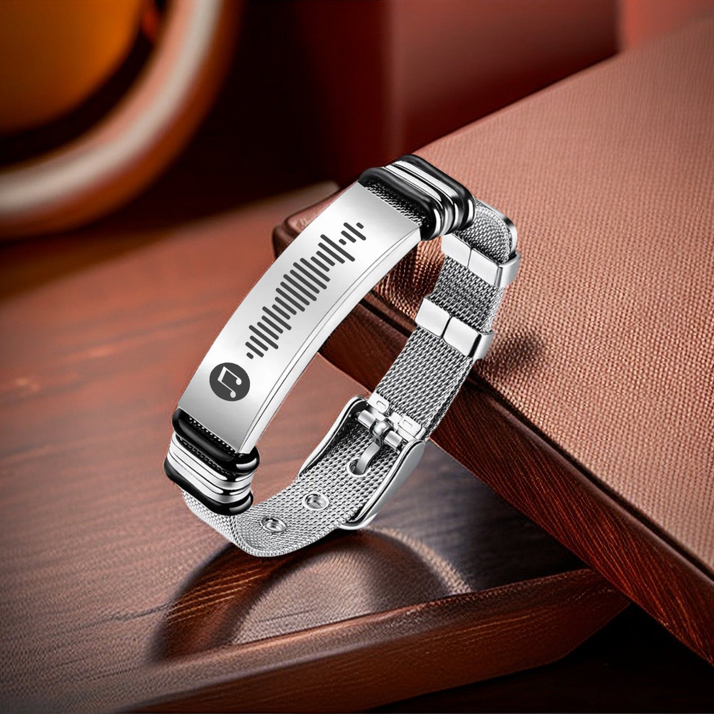 Custom Song Bracelet, Personalized Music Jewelry for Him