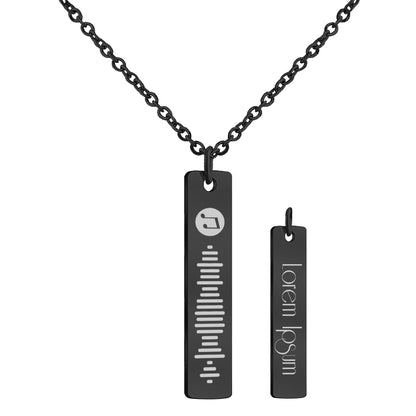 Custom Music Necklace Pendent, Your Song, Uniquely Yours, Personalized Scannable Music Necklace, Gift Ideas for Anyone/Any Occasion