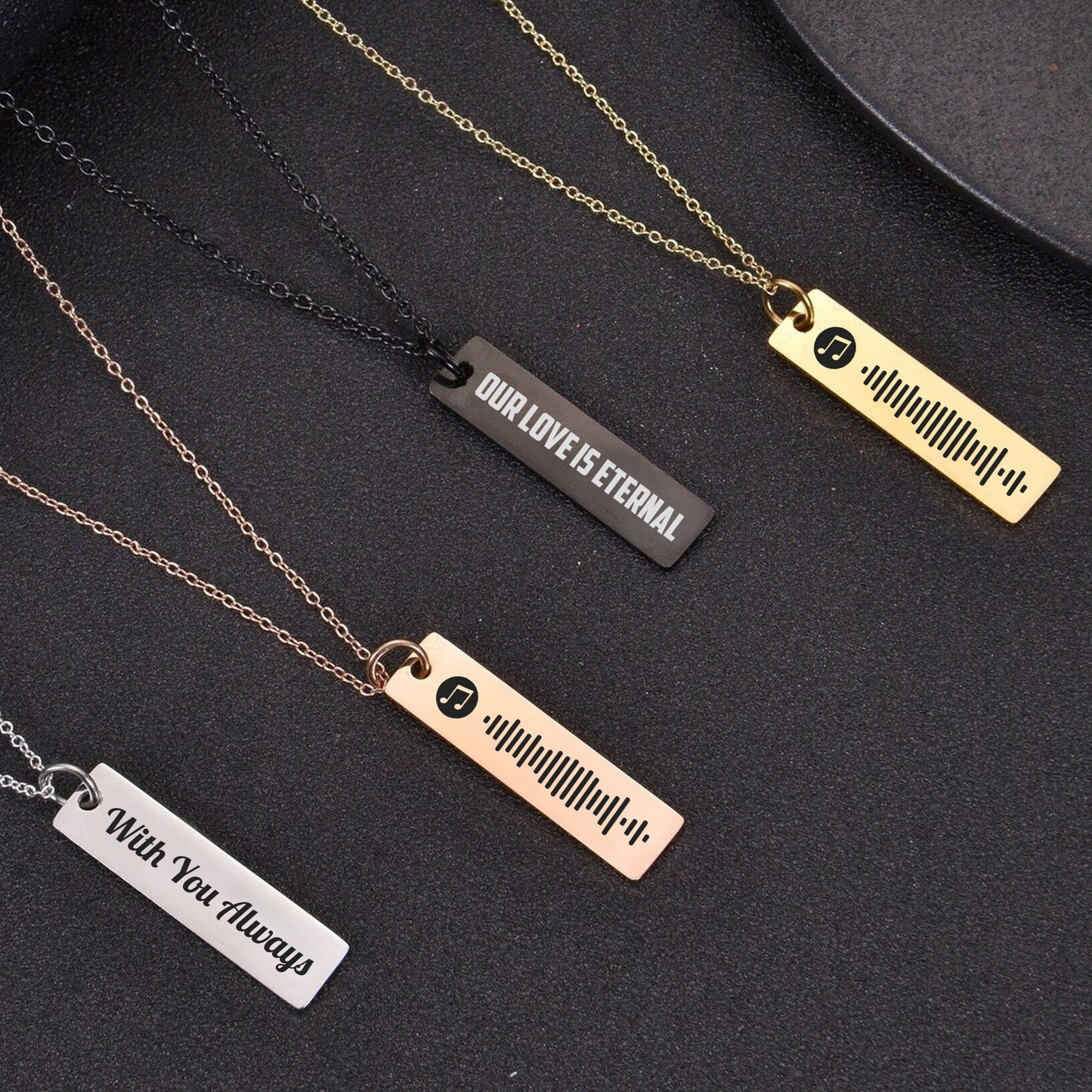 Custom Music Necklace Pendent, Your Song, Uniquely Yours, Personalized Scannable Music Necklace, Gift Ideas for Anyone/Any Occasion