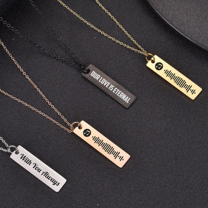 Custom Music Necklace Pendent, Your Song, Uniquely Yours, Personalized Scannable Music Necklace, Gift Ideas for Anyone/Any Occasion