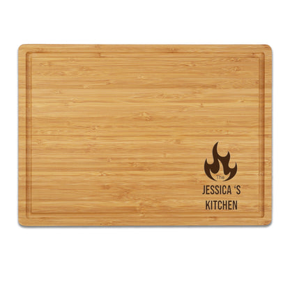Personalized Bamboo Board, Custom Cutting Board, Antibacterial Chopping Board, Anniversary Gift, Housewarming Gift, Custom Wooden Chopping