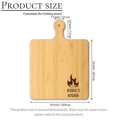 Personalized Bamboo Cutting Board, Charcuterie Board, Deli board, Charcuterie Board with Handle, Cheese Board, Engagement Gift, Wedding Gift