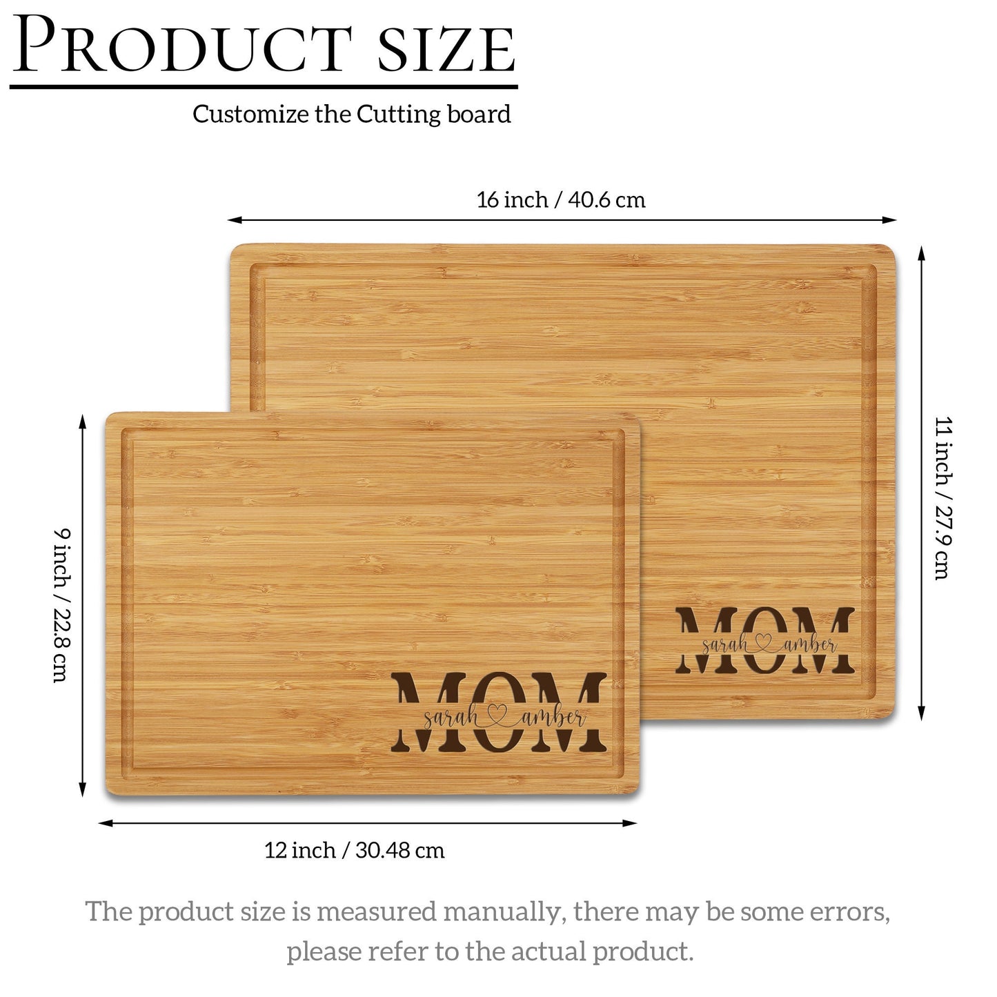 Personalized Bamboo Board, Custom Cutting Board, Antibacterial Chopping Board, Anniversary Gift, Housewarming Gift, Custom Wooden Chopping
