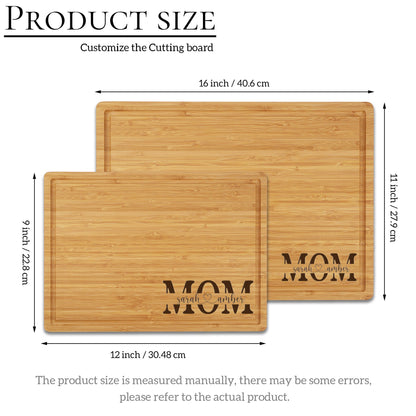 Personalized Bamboo Board, Custom Cutting Board, Antibacterial Chopping Board, Anniversary Gift, Housewarming Gift, Custom Wooden Chopping