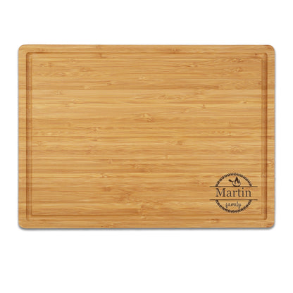 Personalized Bamboo Board, Custom Cutting Board, Antibacterial Chopping Board, Anniversary Gift, Housewarming Gift, Custom Wooden Chopping