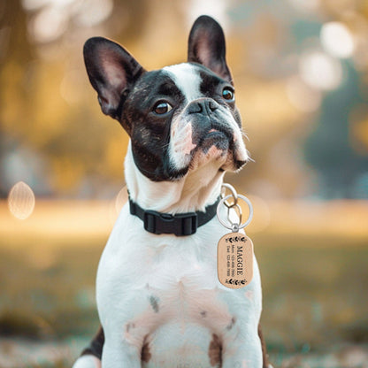 Personalized Pet ID tag, Wood Cat Tag, Custom Dog Tag, Beech Dog Name Tag, Laser Engraving Pet Tag, Dog Tag with Name and Text, Puppy Tag