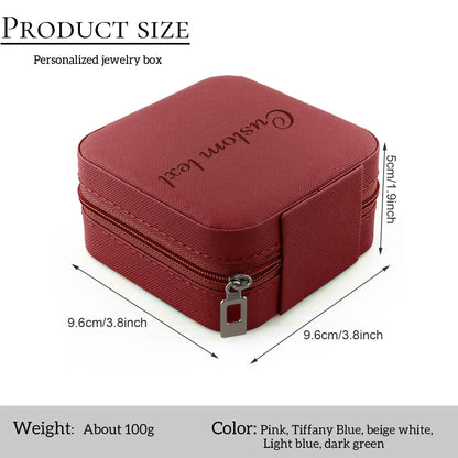 Custom Name Jewelry Box, Travel Jewelry Box, Personalized Portable Jewelry Organizer, Wedding Bridesmaid Gift, Birthday Gift for Womens