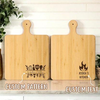 Personalized Bamboo Cutting Board, Charcuterie Board, Deli board, Charcuterie Board with Handle, Cheese Board, Engagement Gift, Wedding Gift