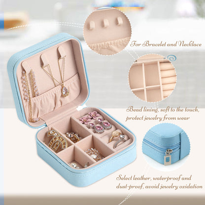Custom Name Jewelry Box, Travel Jewelry Box, Personalized Portable Jewelry Organizer, Wedding Bridesmaid Gift, Birthday Gift for Womens