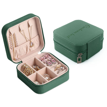Custom Name Jewelry Box, Travel Jewelry Box, Personalized Portable Jewelry Organizer, Wedding Bridesmaid Gift, Birthday Gift for Womens
