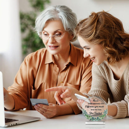 Nonagon Acrylic Block, Engraved Acrylic Block, Nice-sided Acrylic Plaque Block, Standing Acrylic Plaque, Desktop Decoration, Thank you Gift