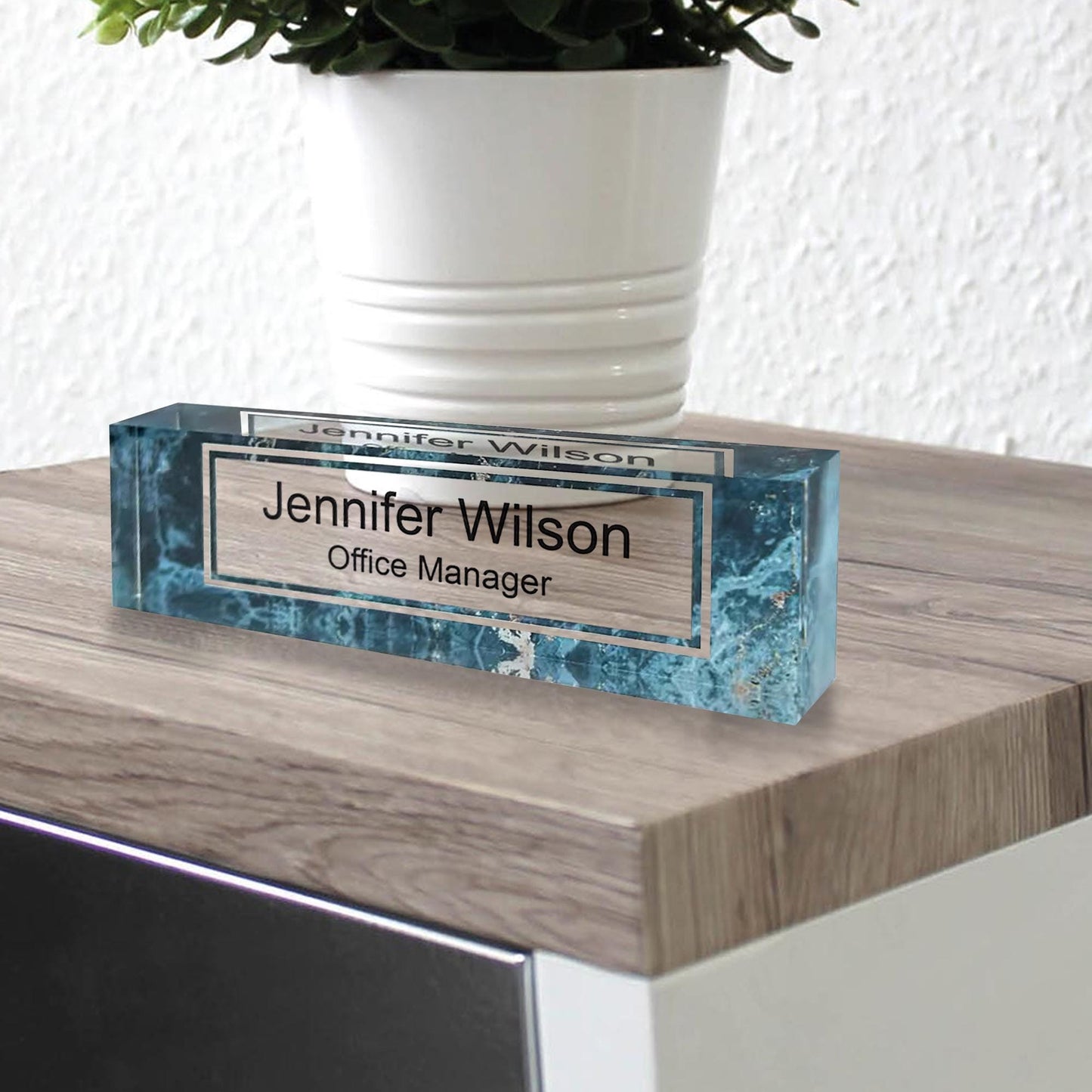 Custom Name Plate for Desk, Personalized Acrylic Name Plate, Desk Name Sign, Desk Nameplate, Promotion Gifts for Supervisors Colleagues